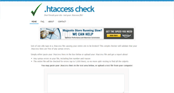 Desktop Screenshot of htaccesscheck.com